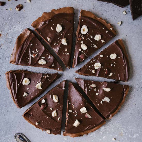 VEGAN CHOCOLATE SWEET POTATO PIE - Recipe photo by Vanillacrunnch