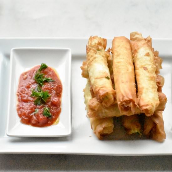 Sigara Borek (Fried Cheese Rolls) - Recipe photo by TurksWhoEat