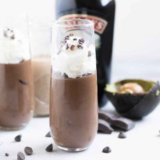 Irish Cream Avocado Mousse - Recipe photo by lemons and zest