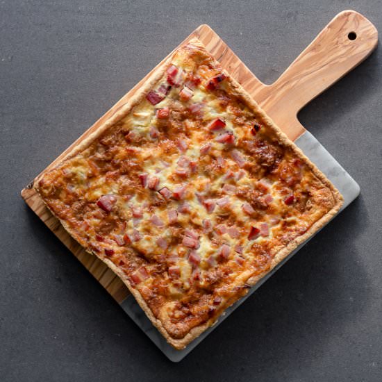 Époisses Ham Apple Tart - Recipe photo by Spoonabilities