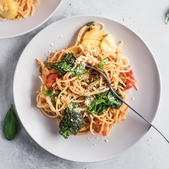 Simple Veggie Pasta - Recipe photo by eatlovenamaste