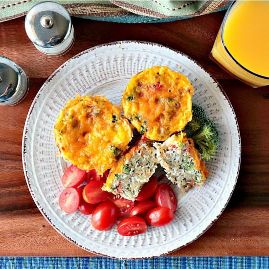 Quinoa Veggie Egg White Cups - Recipe photo by Kudos Kitchen by Renee