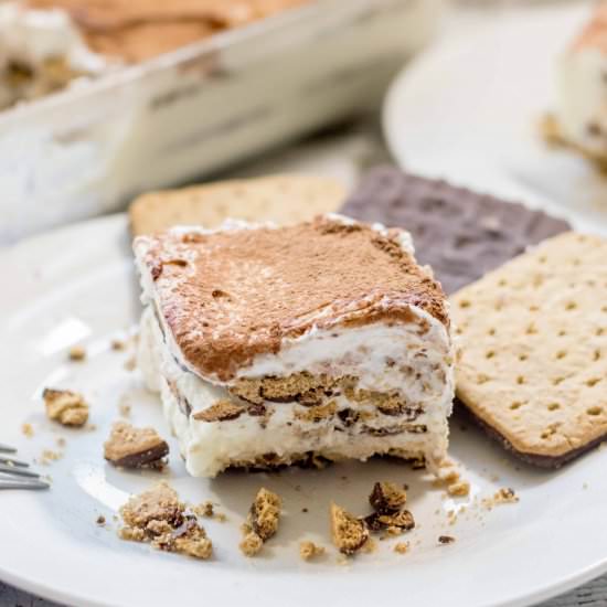 Tiramisu Ice Box Cake - Recipe photo by glutenfreemiami