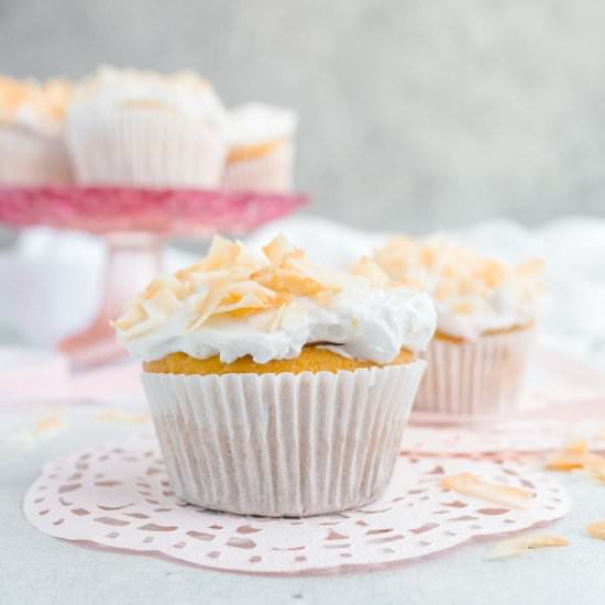 Gluten-Free Coconut Cupcakes - Recipe photo by theitsybitsykitchen