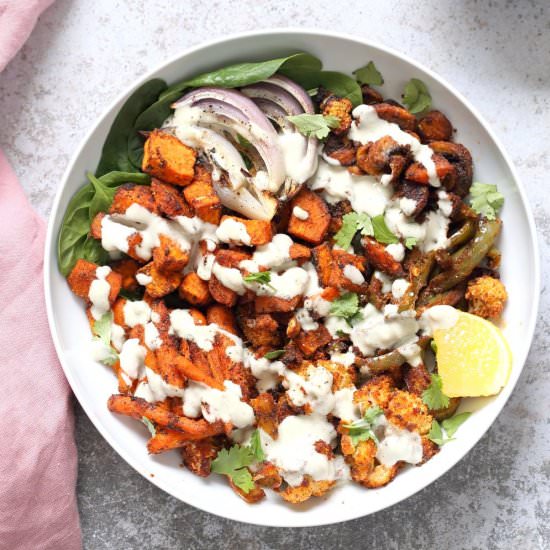 Cajun Roasted vegetable bowl - Recipe photo by richa