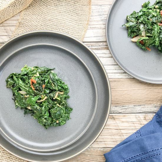 Stir Fry Kale - Recipe photo by cookingwithbliss