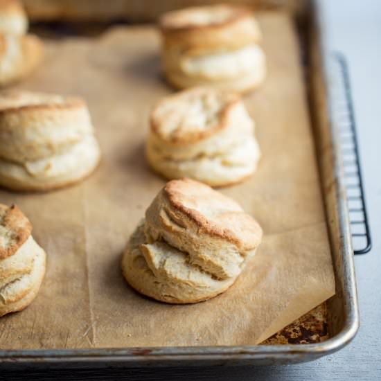 Flaky Baking Powder Biscuits - Recipe photo by ONEarmedMAMA