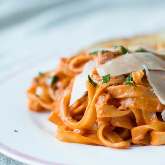 Creamy Tomato Pasta - Recipe photo by kayskitchen