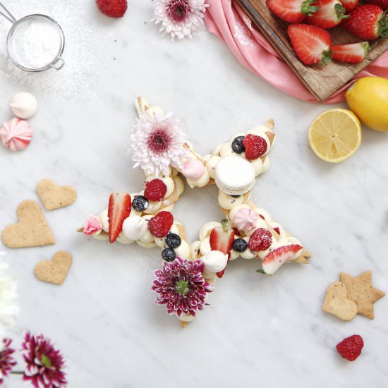 Lemon and berries number cake - Recipe photo by Mahmoud