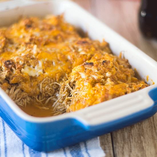 Red Pepper Sauce Chicken Bake - Recipe photo by Feed Your Soul