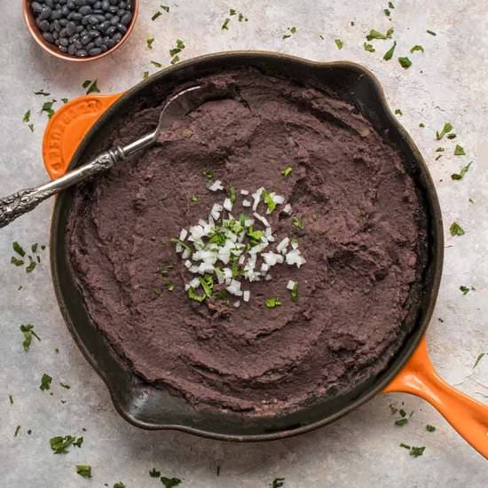 Instant Pot Refried Black Beans - Recipe photo by craveveggies