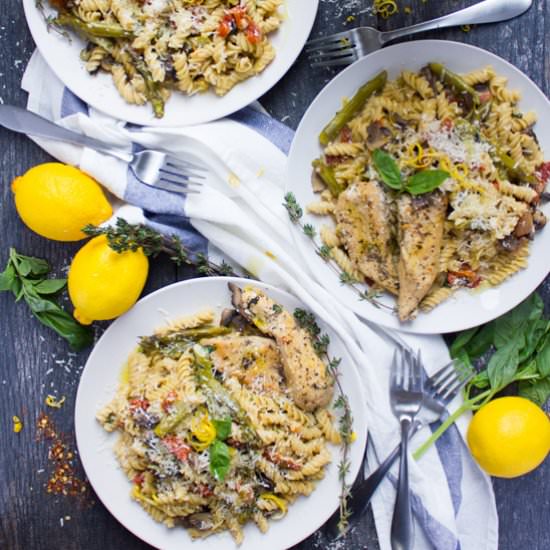 One Pot Chicken Pasta Dinner - Recipe photo by two.purple.figs