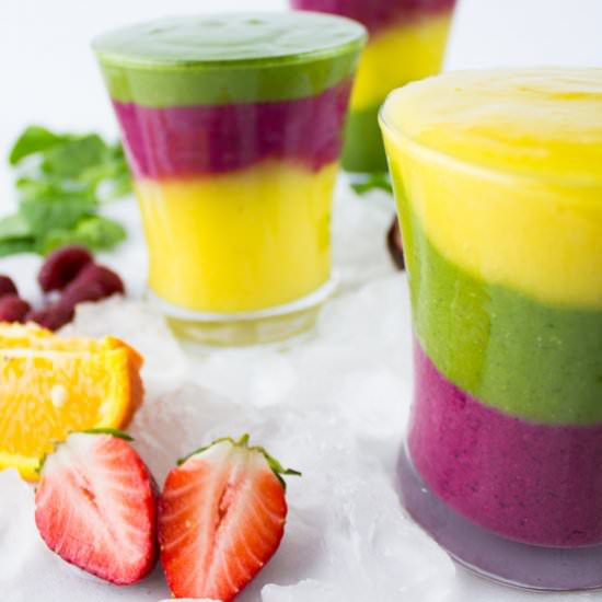 Rainbow Smoothies - Recipe photo by two.purple.figs