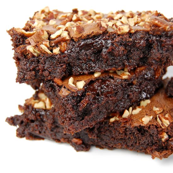 Molten Lava Brownies - Recipe photo by Bluespoonbakery