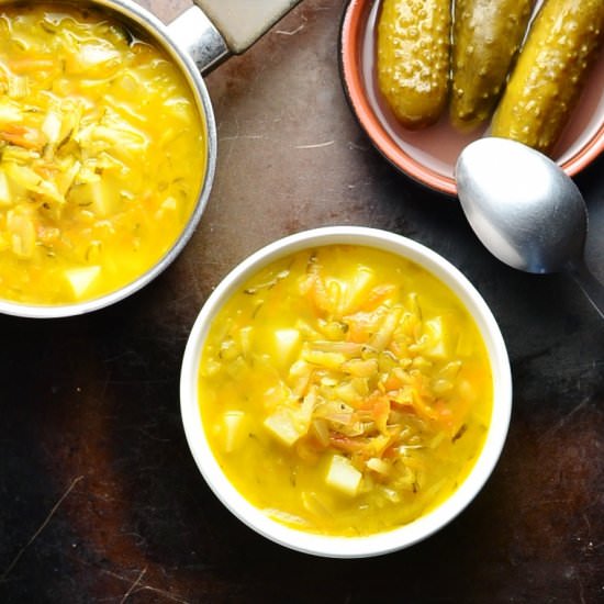 Polish Dill Pickle Soup (Ogόrkowa) - Recipe photo by everydayhealthyrecipes