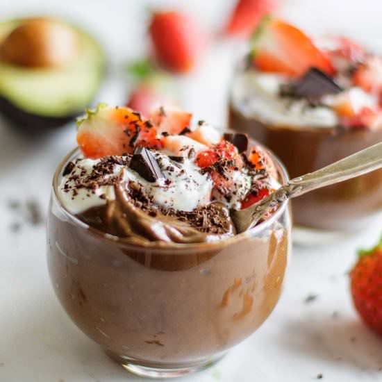 Avocado Chocolate Pudding - Recipe photo by SunkissedKitchen
