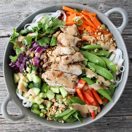 Coconut Lime Turkey Noodle Bowl - Recipe photo by aprettylifeinthesuburbs