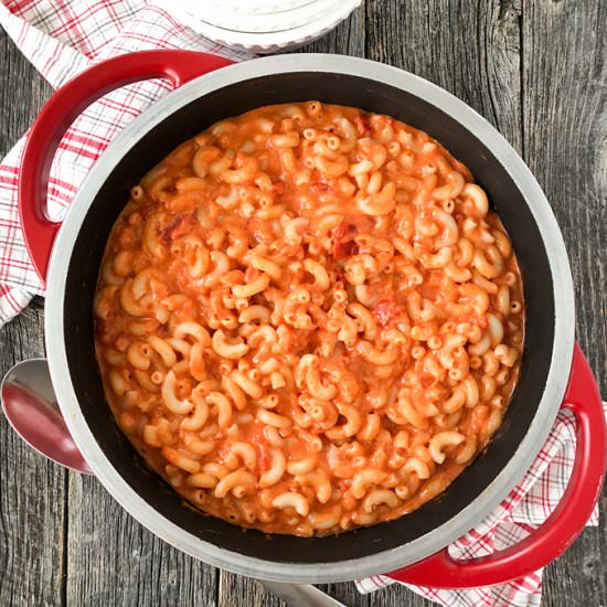 Creamy Tomato Macaroni & Cheese - Recipe photo by aprettylifeinthesuburbs