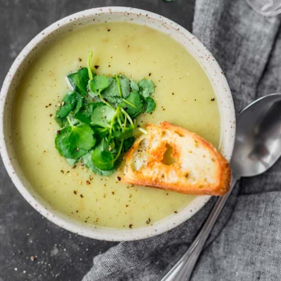 Healthy Potato Leek Soup - Recipe photo by feelgoodfoodie1