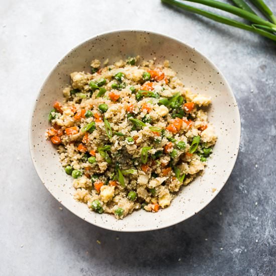 Cauliflower fried rice - Recipe photo by lslfunblog