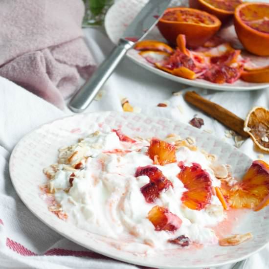 Blood oranges breakfast yogurt - Recipe photo by PenelopeCooks
