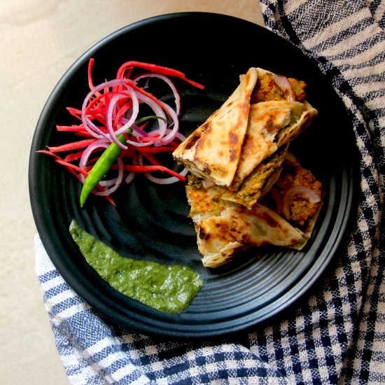 Veg Kathi Roll - Recipe photo by Salonyscookbook