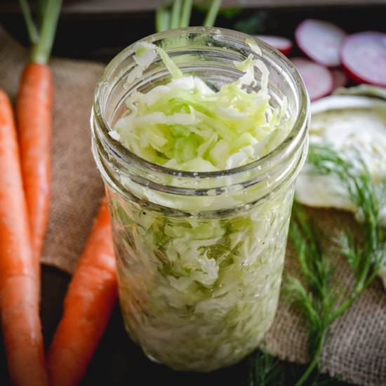 how to make sauerkraut - Recipe photo by calm eats