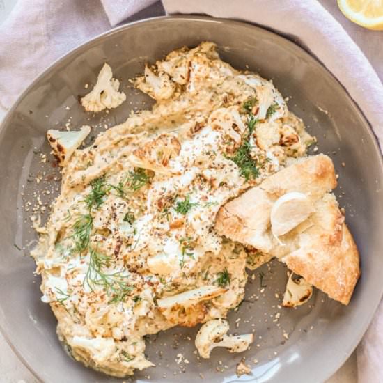 Burnt Eggplant + Yogurt Dip - Recipe photo by pumpkinandpb