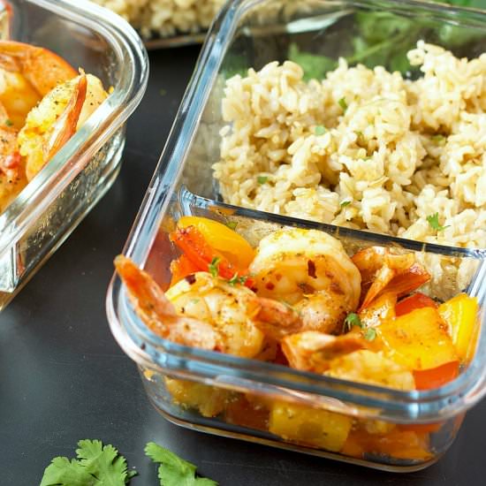 Instant Pot Shrimp Meal Prep - Recipe photo by Garden in the kitchen