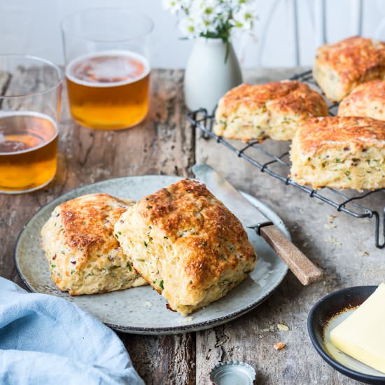 Cheese & Herb Scones - Recipe photo by The Hungry Cook