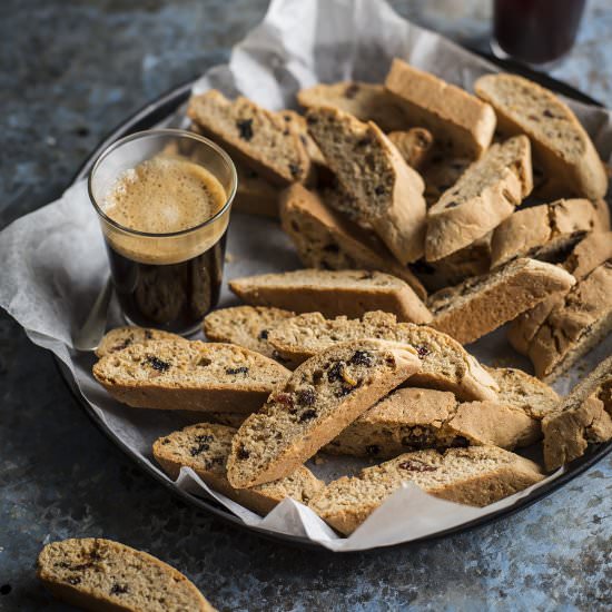 hot cross bun biscotti - Recipe photo by drizzleanddip