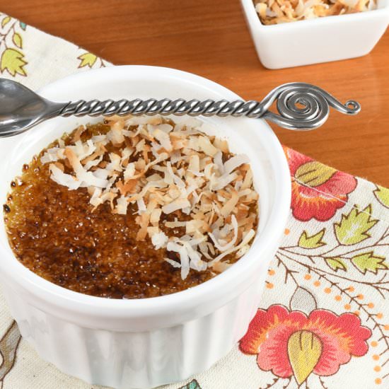 Coconut Crème Brûlée - Recipe photo by For the Love of Cooking