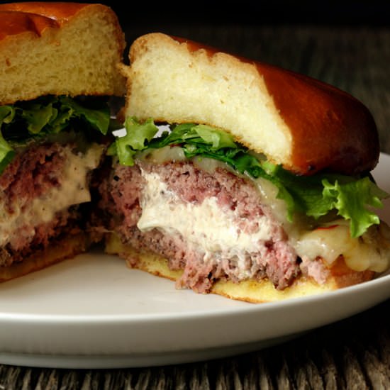 "Ode to Slabtown" Burger - Recipe photo by MrsKringle
