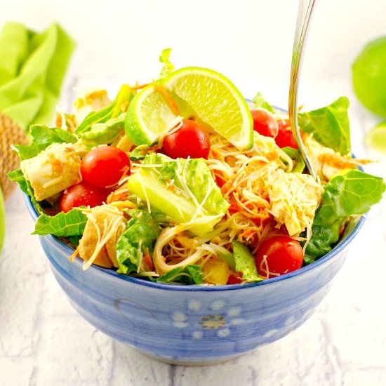 Thai Chicken Noodle Salad - Recipe photo by Food Meanderings