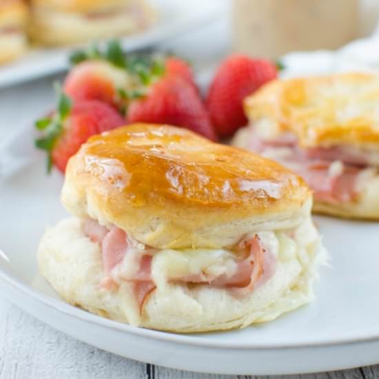 Honey Ham Biscuits - Recipe photo by fakeginger