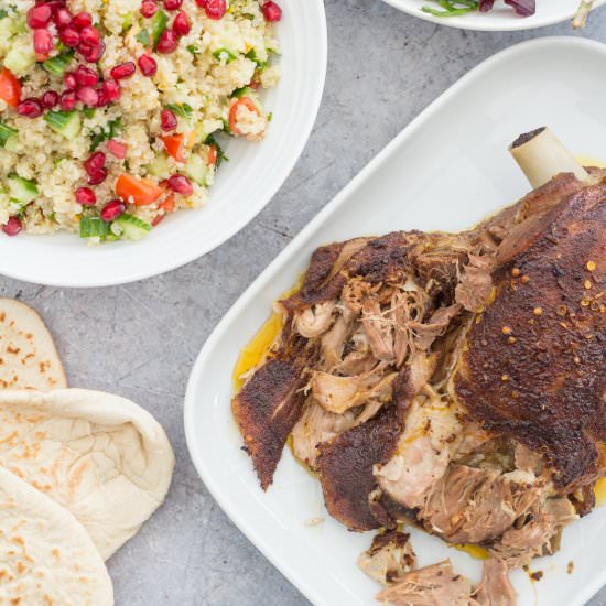 Slow Roast Ras el Hanout Lamb - Recipe photo by easypeasyfoodie