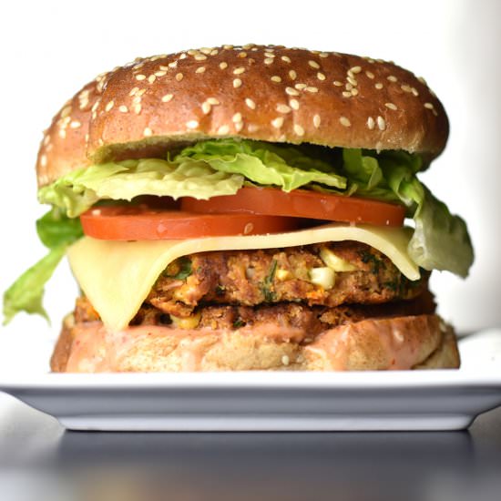 Veggie Bean Burger - Recipe photo by Spice Cravings