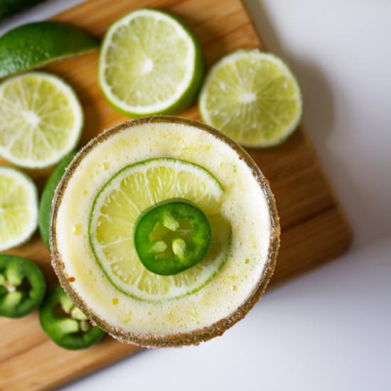 Mango Jalapeno Beer Margaritas - Recipe photo by Horses &amp; Heels