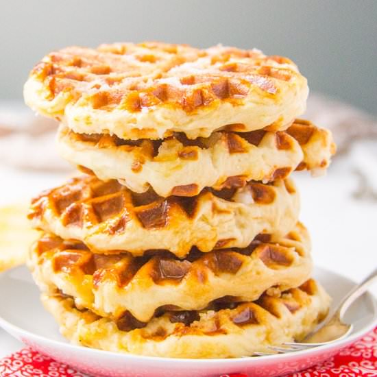 Belgian Liege Waffles - Recipe photo by bakerbettie