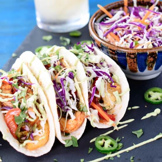 Sheet Pan Shrimp Tacos - Recipe photo by crazyinspiredlife