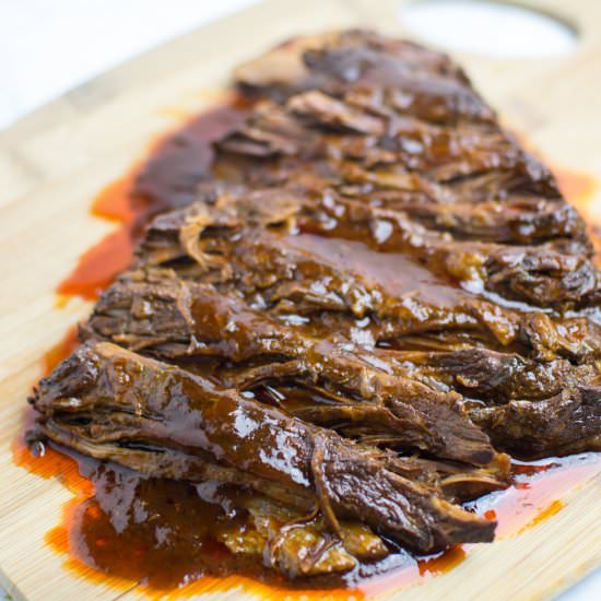 Slow Cooker BBQ Beef Brisket - Recipe photo by tabithatalksfood