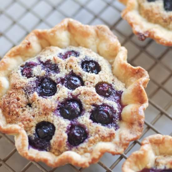 Mini Almond Blueberry Tart - Recipe photo by Lakeside Table