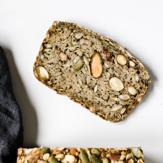 Vegan Nut and Seed Bread - Recipe photo by nourishedbynutrition