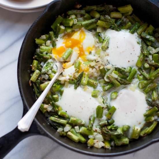 Midnight Asparagus and Eggs - Recipe photo by wholefully