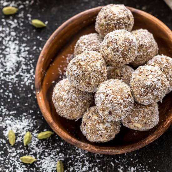 Coconut Cardamom Energy Bites - Recipe photo by cookwithmanali