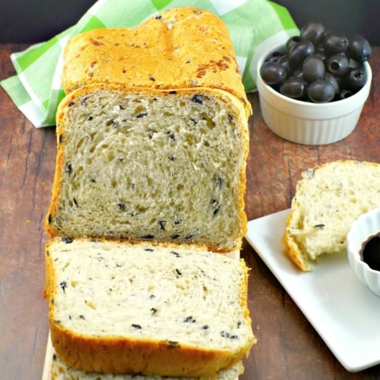 Bread Machine Onion Olive Bread - Recipe photo by Food Meanderings