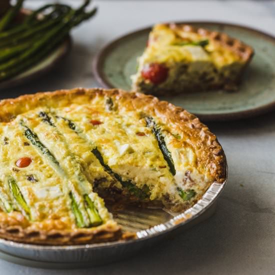 Lamb, Feta, and Vegetable Quiche - Recipe photo by atastymess