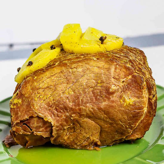Instant Pot Pineapple Mango Ham - Recipe photo by seductioninkitchen
