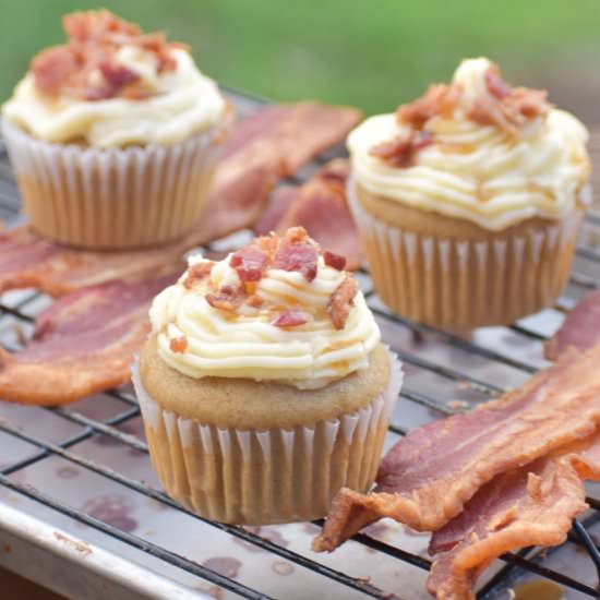 Maple Bacon Cupcakes - Recipe photo by crimsonandcopper