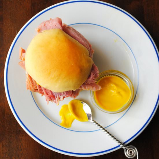 Easy Overnight Ham - Recipe photo by The Anchored Kitchen